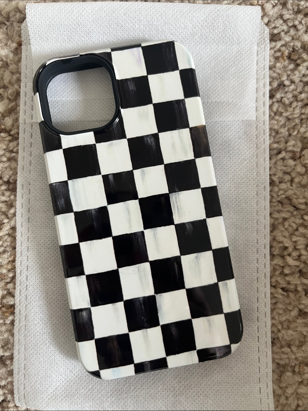 Mackenzie Childs x Society6 Phone Case. Black and White Protective Phone Case
